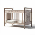 Houten kinderbed met ontwerpen in natural beige 125 x 75 x 90cm